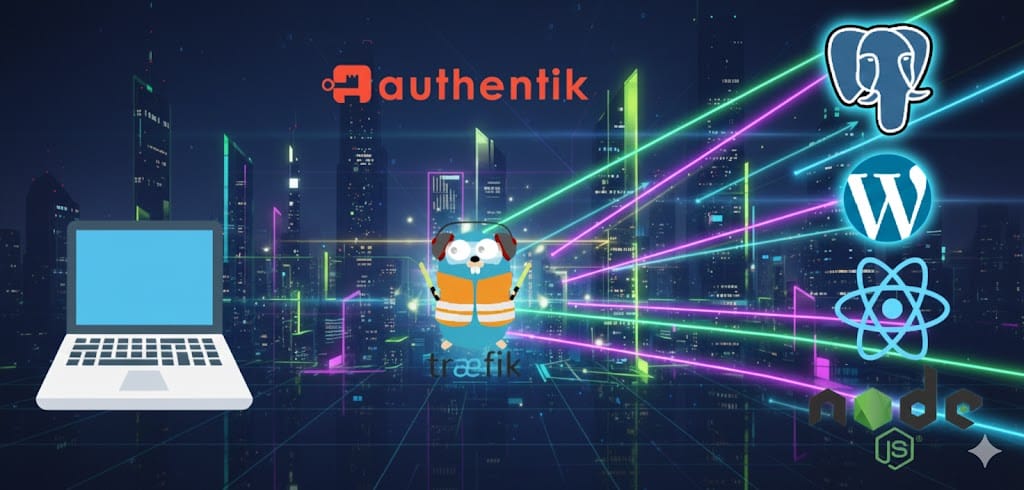 #001 A New Homelab: Traefik +Authentik on Debian 13